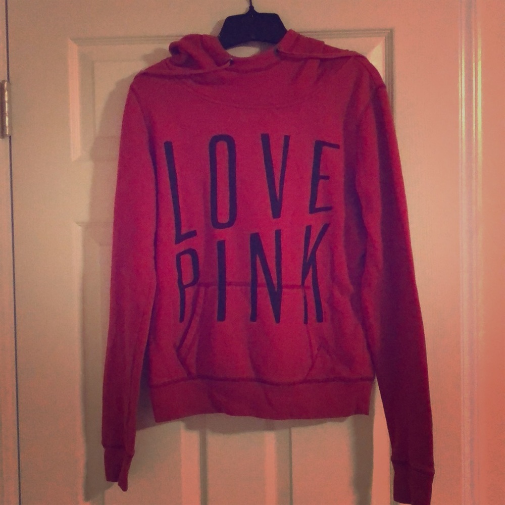 Red Love PINK sweater hoodie